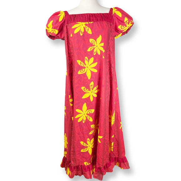 CC Fashions Hawaii Dresses Vintage Plus Size Red And Yellow